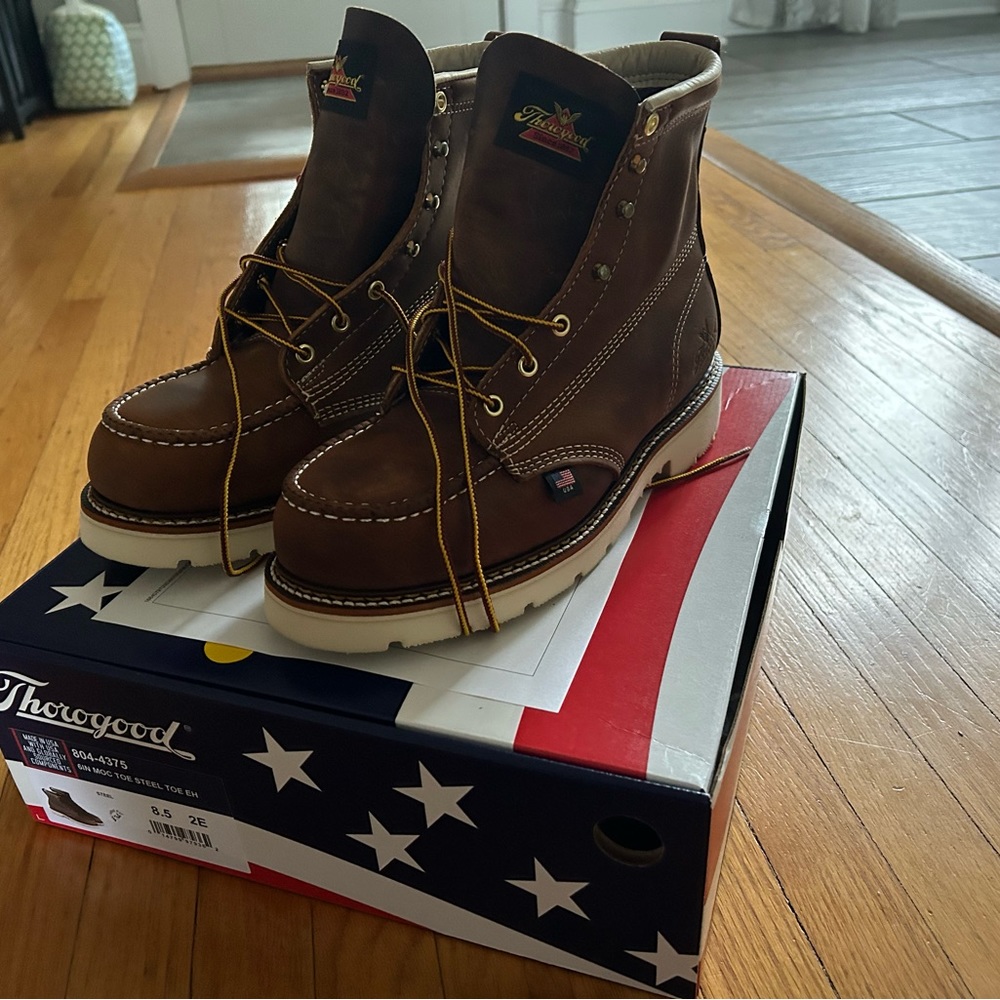 Thorogood American Heritage  – 6″ TRAIL CRAZY HORSE SAFETY TOE